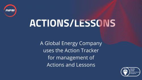 Action tracking case study - lessons learned