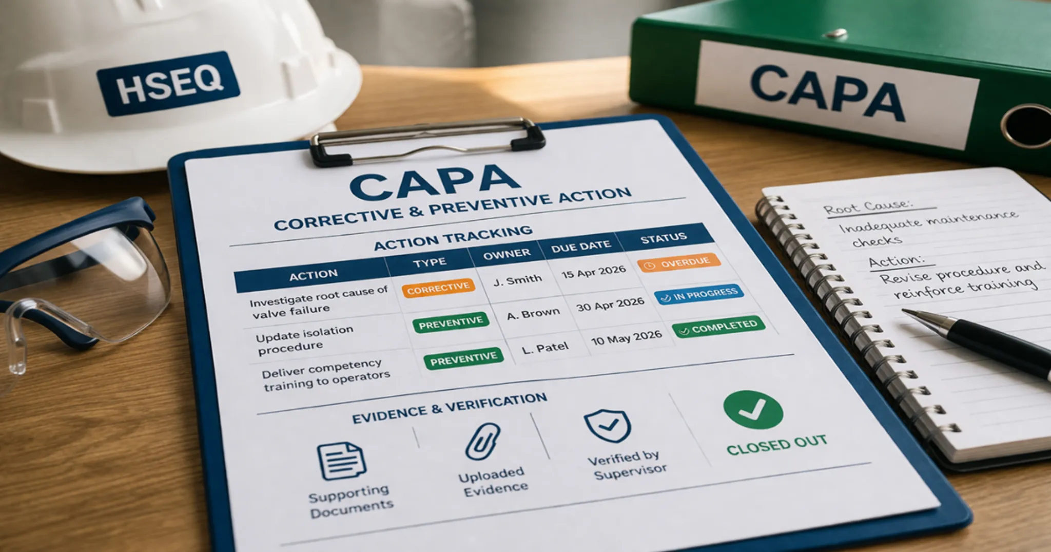 Capa Tracking Log Corrective Action Tracking and CAPA Management
